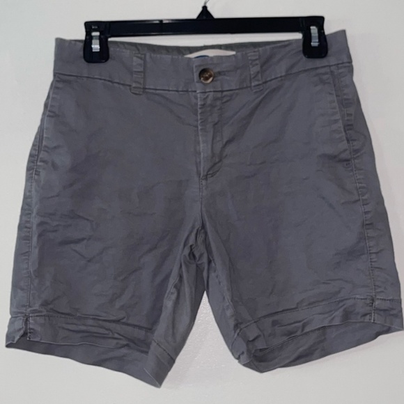 OLD NAVY Everyday Gray Chino Shorts Mid Rise Stretch Women’s Size 0 - Picture 2 of 7